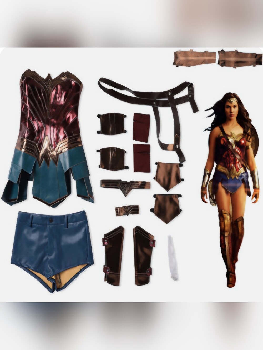 Cosplay Costume Wonder Woman Costume Diana Prince Dress Full Set Size Medium